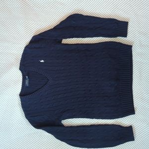 Polo Ralph Lauren Large V neck neck Navy sweater